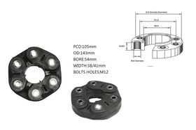 BMW 5 Series 10/2003-10/2016 Front Tail Shaft Coupling 38mm/41mm Width