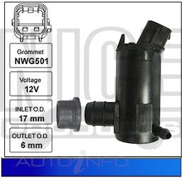 Holden Captiva 10/2006-01/2011 Windscreen Washer Pump