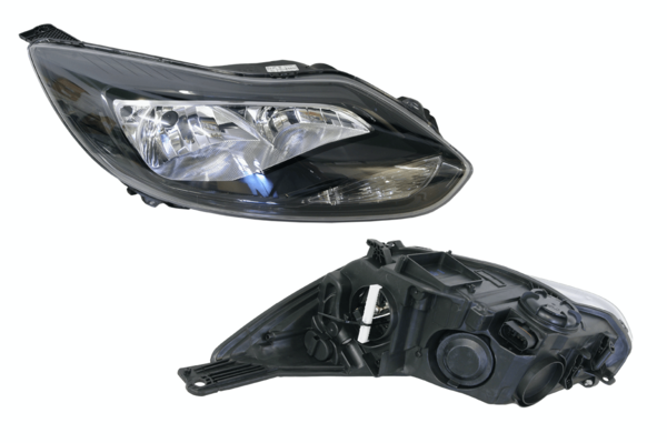 Ford Focus LW 04/2011-11/2014 Headlight Right Hand Side Black