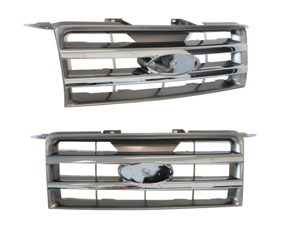 Ford Ranger PJ PK 11/2006-08/2011 Front Grille Chrome/Grey | All ...