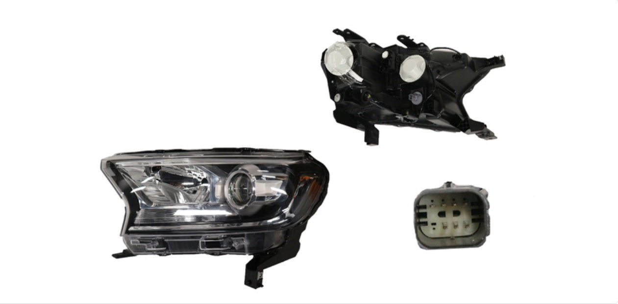 Ford Ranger PX2 PX3 06/2015-12/2022 Headlight Left Hand Side Black