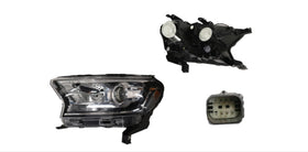 Ford Ranger PX2 PX3 06/2015-12/2022 Headlight Left Hand Side Black
