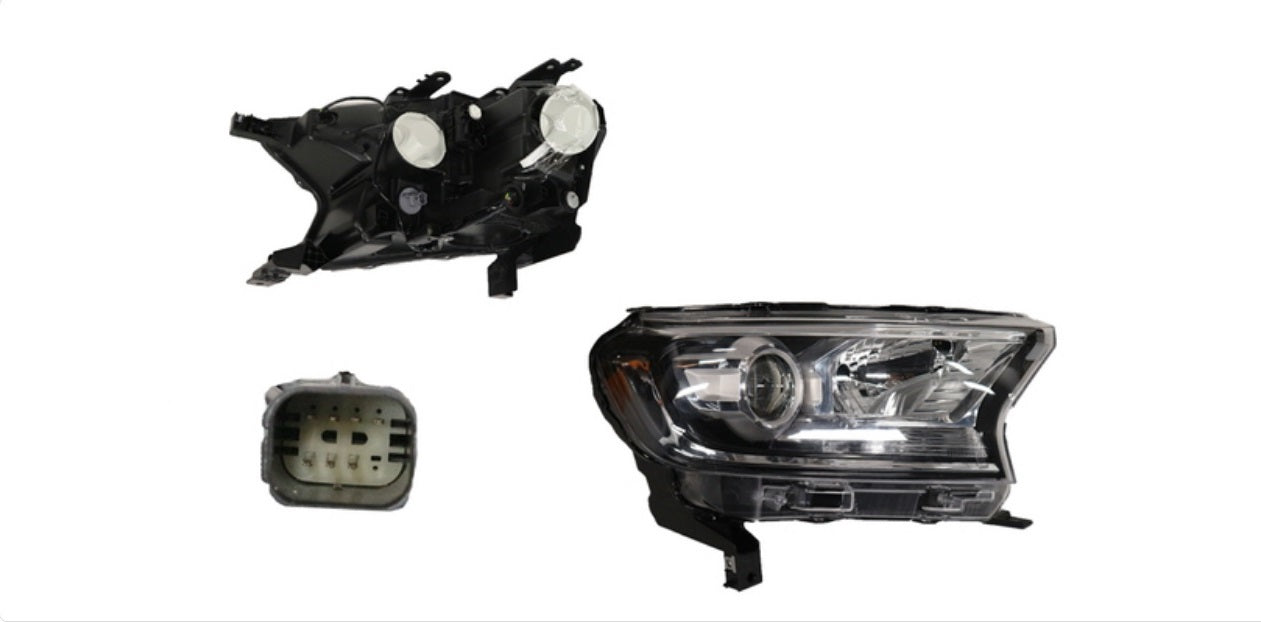 Ford Ranger PX2 PX3 06/2015-12/2022 Headlight Right Hand Side Black