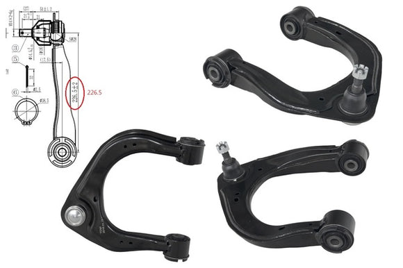 Ford Ranger PX Series 2 & 3 06/2015-12/2022 Front Upper Control Arm Left Hand Side 225mm