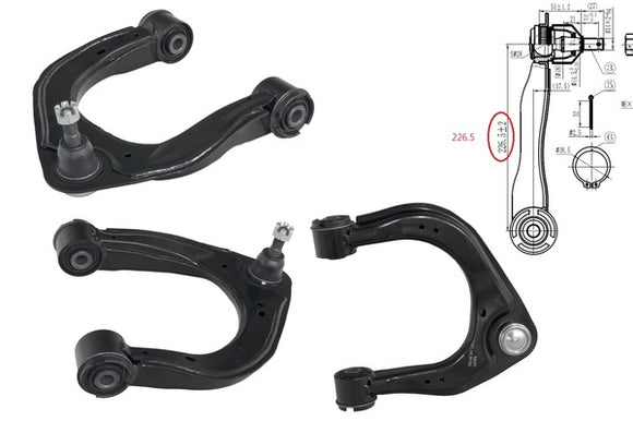 Ford Ranger PX Series 2 & 3 06/2015-12/2022 Front Upper Control Arm Right Hand Side 225mm