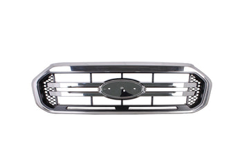 Ford Ranger PX Series 3 XL XLS XLT 07/2018-12/2022 Front Grille Black & Chrome