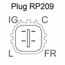 Honda Accord & Euro 2003-2007 Alternator 2.4L-3