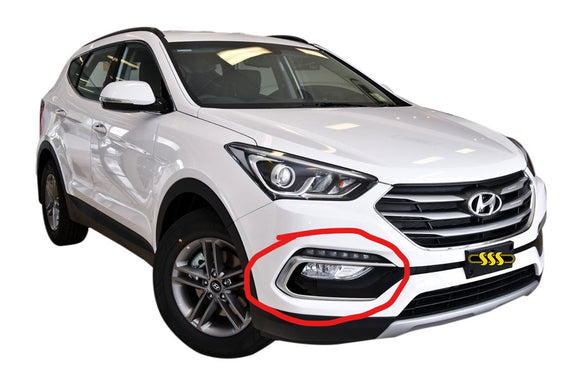 Hyundai Santa Fe 2015-2018 DM Series 2 Front Bar Grille Mould Chrome