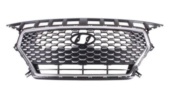 Hyundai i30 PD 03/2017-Onwards Front Grille Black with Chrome