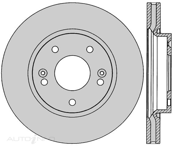 Hyundai Elantra XD HD 10/2003-05/2011 Front Disc Rotor