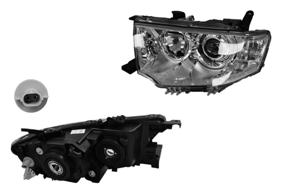 Mitsubishi Challenger PB PC 12/2009-2015 Headlight Left Hand Side