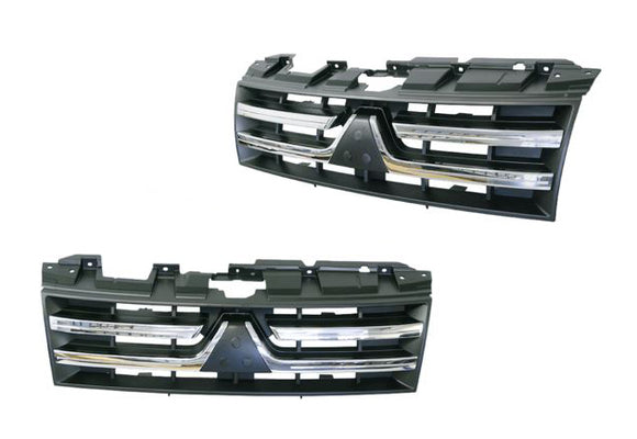Mitsubishi Pajero 4 Door NT 11/2006-11/2008 Front Grille Chrome & Black