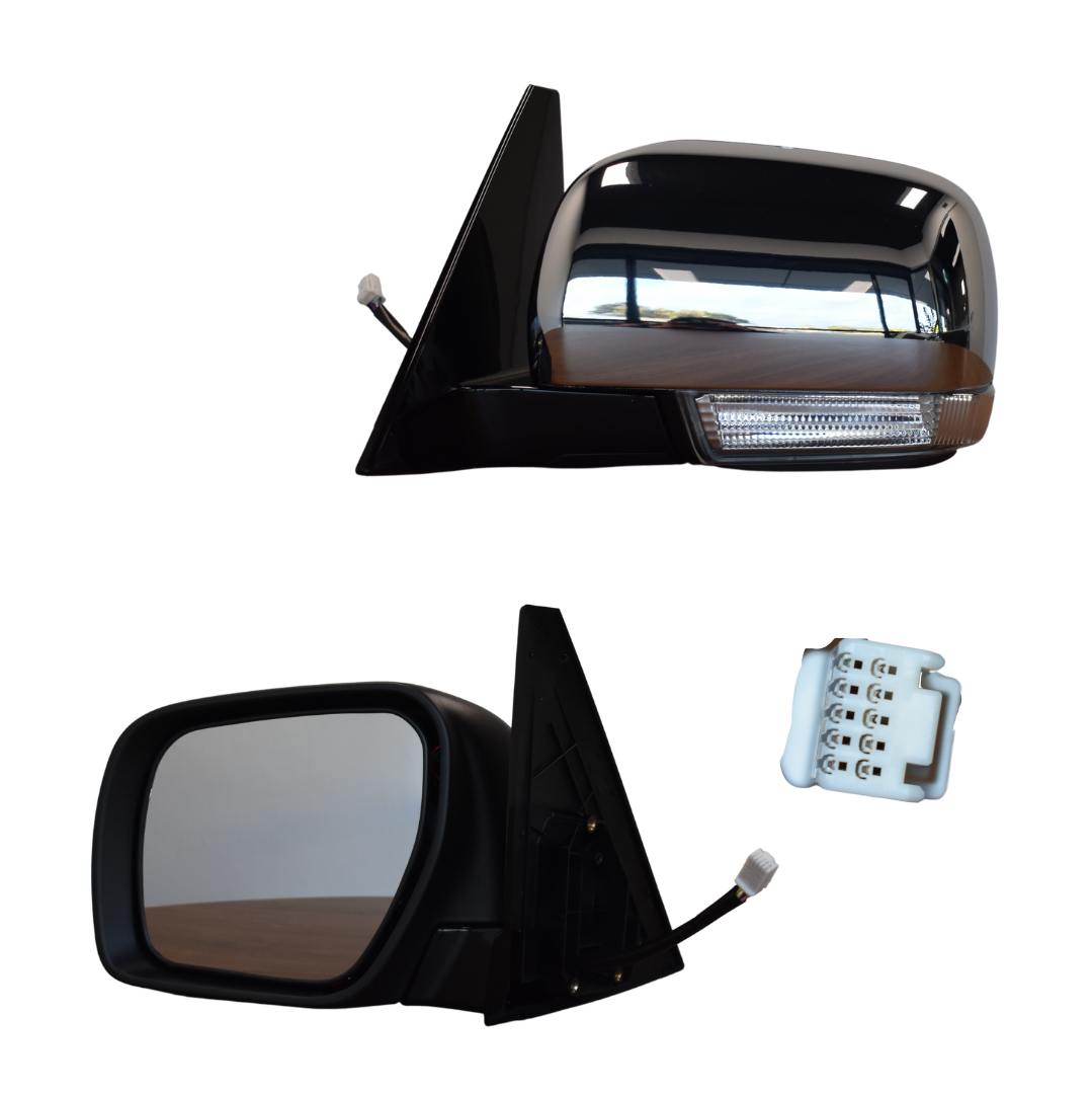 Mitsubishi Pajero NS NT NW NX 11/2006-2020 Door Mirror Left Hand Side Chrome