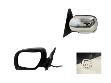 Mitsubishi Pajero NS NT NW NX 11/2006-2021 Door Mirror Left Hand Side With Indicator Folding & Puddle Light