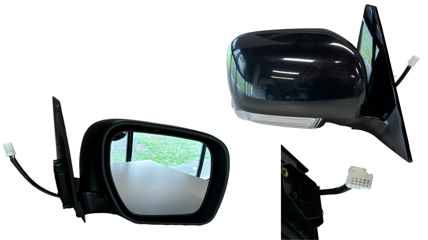 Mitsubishi Pajero NS NT NW NX 11/2006-2021 Door Mirror Right Hand Side With Indicator & Folding