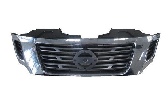 Nissan Navara D23 NP300 05/2015-11/2020 Front Grille Chrome & Black