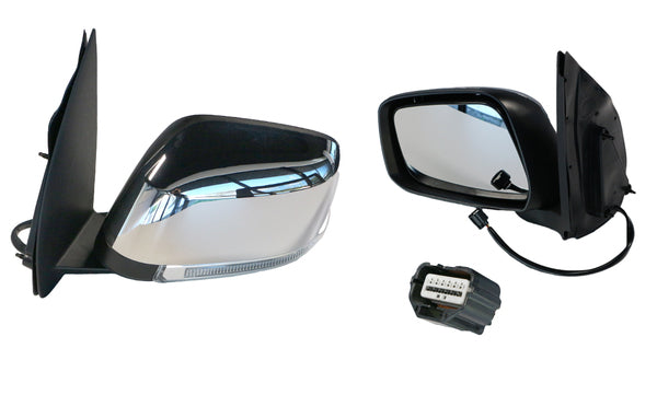 Nissan Navara D40 11/2010-04/2015 Door Mirror Left Hand Side 9 Pin Plug