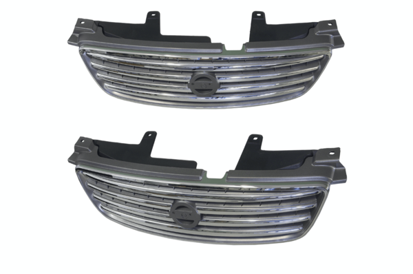 Nissan Pulsar N16 07/2003-01/2005 Front Grille Silver & Chrome