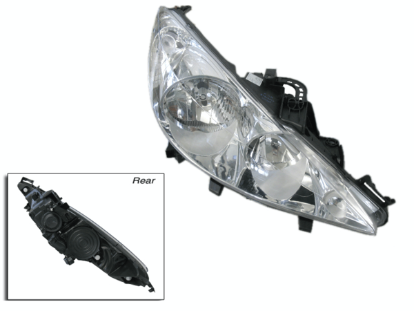 Peugeot 207 A7 02/2007-10/2009 Headlight Right Hand Side Halogen No Fog Light