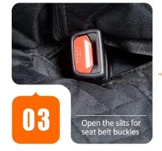 Rear Car Seat Waterproof Protective Cover for Animals and Children