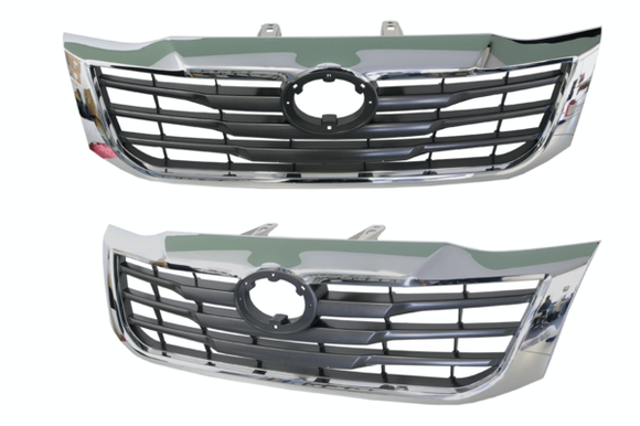 Toyota Hilux SR5 TGN KUN GGN 09/2011-06/2015 Front Grille Chrome & Black