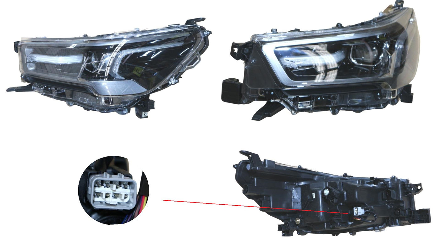 Toyota Hilux WORKMATE SR SR HI-RIDER 4WD 2020-Onwards Headlight Left Hand Side LED Type