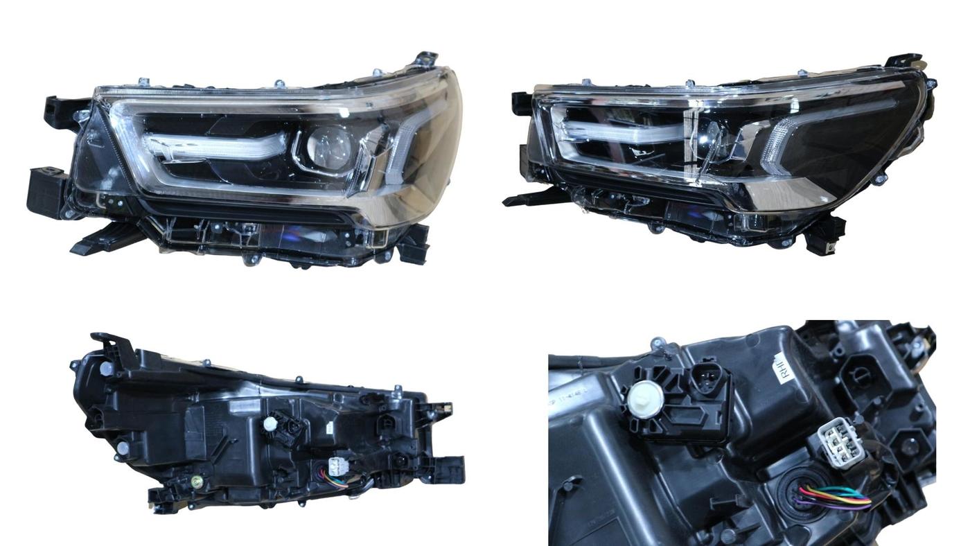 Toyota Hilux WORKMATE SR SR HI-RIDER 4WD 2020-Onwards Headlight Left Hand Side Chrome LED Type