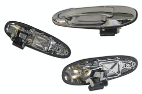 Toyota Landcruiser 100 Series 04/1998-07/2007 Rear Outer Door Handle Right Hand Side Chrome