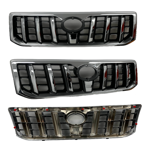 Toyota Prado J120 02/2003-09/2009 Front Grille Chrome & Black