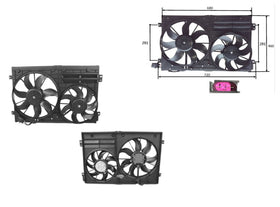 Volkswagen Golf MK5 07/2004-09/2008 Radiator Fan 2.0L 3.2L