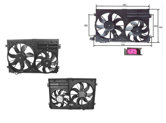 Volkswagen Golf MK5 07/2004-09/2008 Radiator Fan 2.0L 3.2L