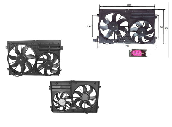 Volkswagen Golf MK6 10/2008-07/2013 Radiator Fan