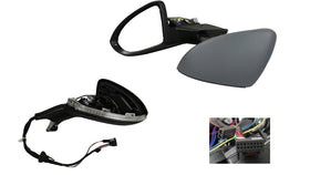 Volkswagen Golf MK7 02/2017-Onwards Door Mirror Left Hand Side 2 x Plugs