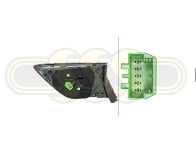 Volkswagen Tiguan Highline R-Line 03/2021-Onwards Rear Reflector Light Left Hand Side LED type