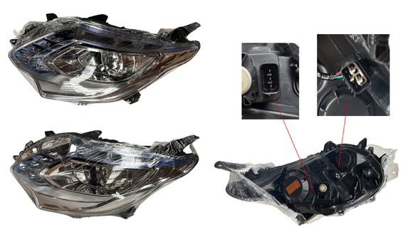 Mitsubishi Triton MQ 2015-2018 Headlight Left Hand Side Chrome Projector