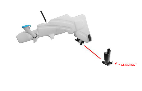 Nissan Navara D40 Spain Build 12/2005-04/2015 Washer Bottle