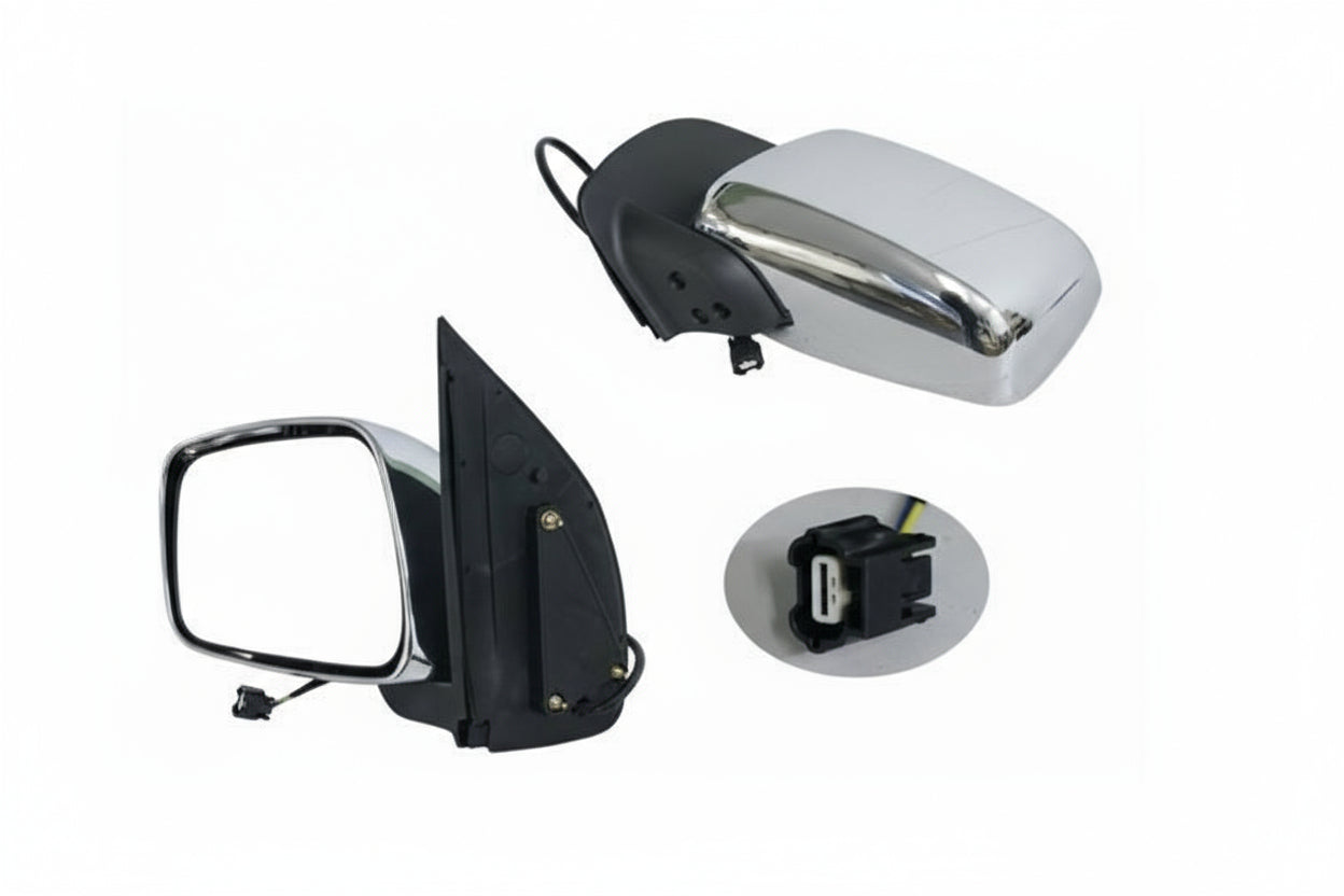 WORLD CAR MIRRORS LTD Heated Left Wing Mirror Glass For Nissan Pathfinder R51 2005-2013 – With Backing Plate