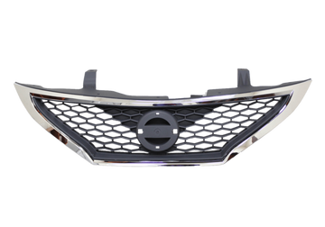 Nissan Pulsar C12 03/2013-04/2016 Front Grille Black & Chrome Hatchback