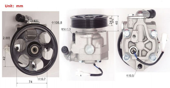 Subaru Forester Liberty Impreza Outback 2003-2012 Power Steering Pump 2.0L 2.5L Non Turbo
