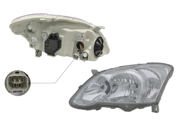 Toyota Corolla ZZE122 2004-2007 Headlight Left Hand Hatchback