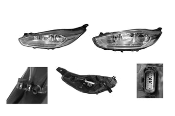 Ford Fiesta WZ 04/2013-Onwards Hatch Headlight Halogen Left Hand Side