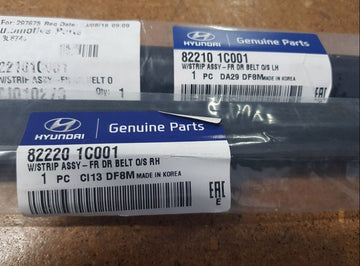 Weather Strips Hyundai Getz TB 2002-2012 5DR Front Left & Right Hand Side - All AutomotiveParts