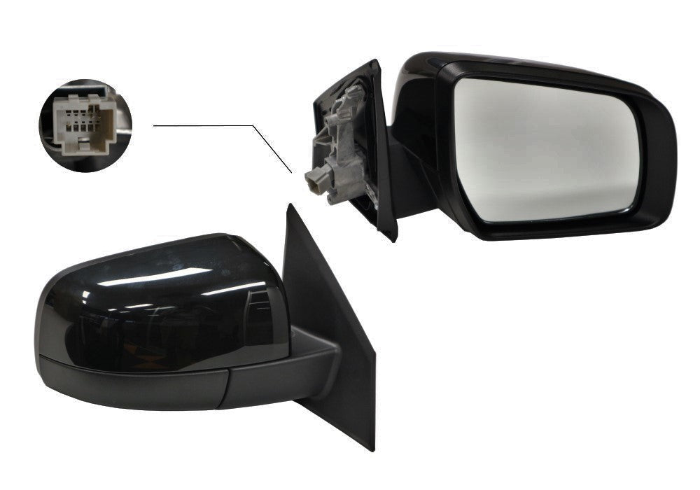 Mazda BT-50 UP/UR 2011- Onwards Door Mirror Left Hand Black - All AutomotiveParts