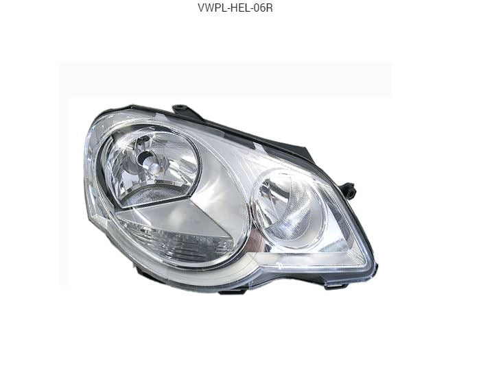 Volkswagen Polo 9N 11/2005-02/2010 Headlight Right Hand Side
