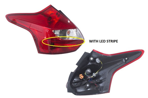 Ford Focus LW 2011-2014 Tail Light Left Hand Hatchback - All AutomotiveParts