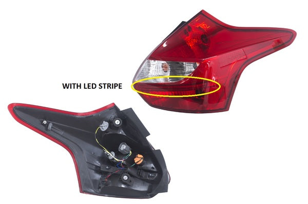 Ford Focus LW 2011-2014 Tail Light Right Hand Hatchback - All AutomotiveParts