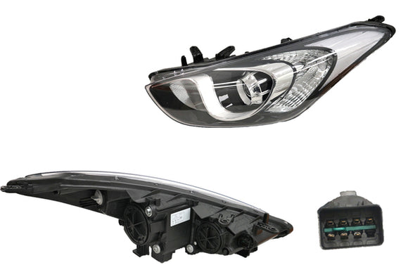 Hyundai I30 GD 2012-2017 Headlight Left Hand Side Non Xenon