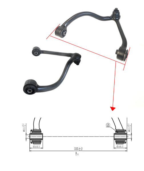 Kia Sorento BL 2002-2006 Control Arm Upper Left Hand Side