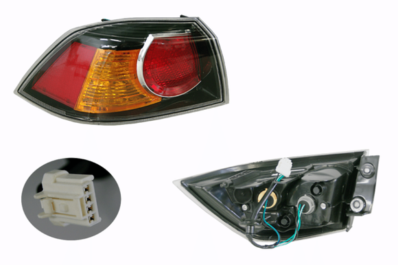 Mitsubishi Lancer CJ/CF 2007- Onwards Outer Tail Light Left Hand Side - All AutomotiveParts