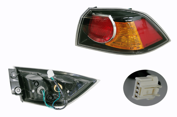 Mitsubishi Lancer CJ/CF 2007- Onwards Outer Tail Light Right Hand Side - All AutomotiveParts